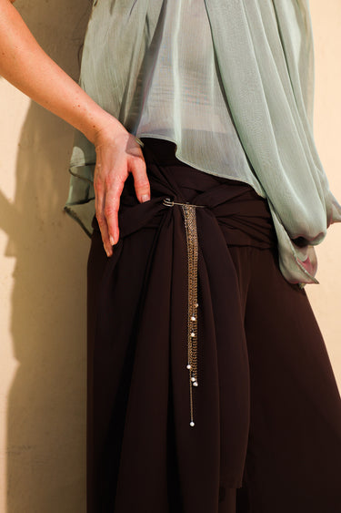 Draped Balloon Pants