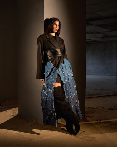 Denim Patch Coat
